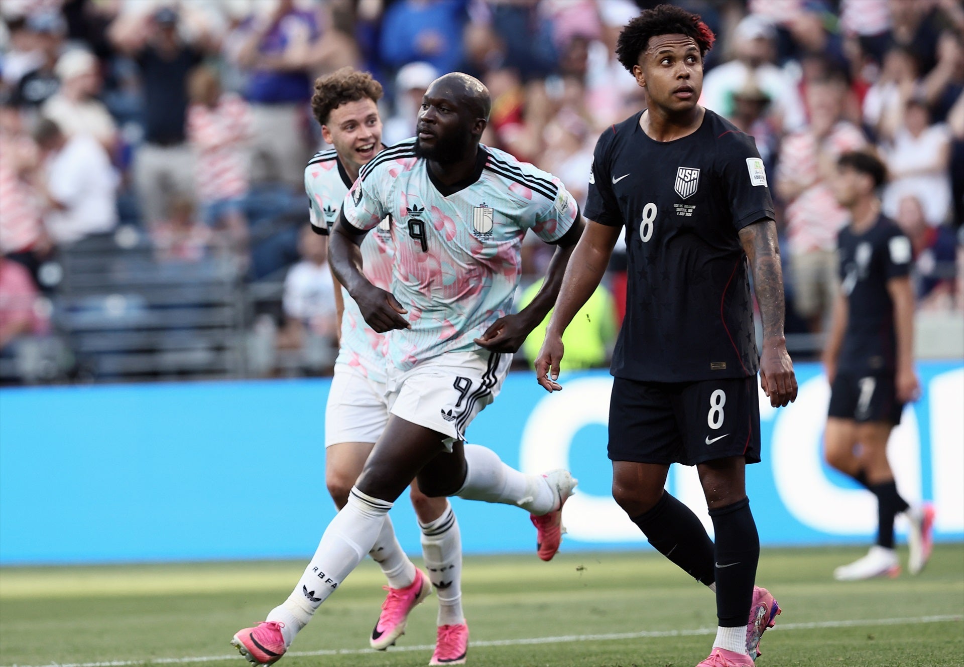 Lukaku celebrando un gol ante Estados Unidos Lukaku celebrando un gol ante Estados Unidos