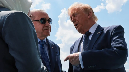El presidente de EE. UU., Trump, llega a Turquía para la cumbre de la OTAN El presidente de EE. UU., Trump, llega a Turquía para la cumbre de la OTAN/ REUTERS/Jonathan Ernst
