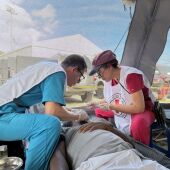 Cruz Roja ha desplegado en la zona cero de los terremotos de Venezuela una clínica de atención primaria. 
