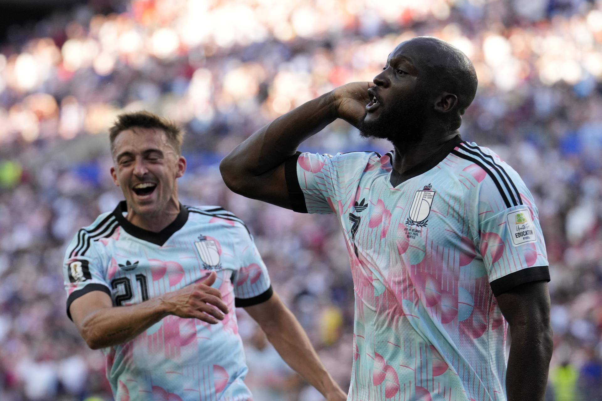 El delantero de Bélgica, Romelu Lukaku, celebra el último gol de su selección ante Estados Unidos El delantero de Bélgica, Romelu Lukaku, celebra el último gol de su selección ante Estados Unidos