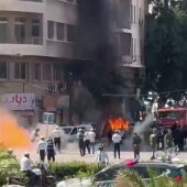 Se registran dos fuertes explosiones en Damasco cerca del hotel donde se aloja Macron durante su visita a la ciudad