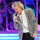 El cantante Rod Stewart