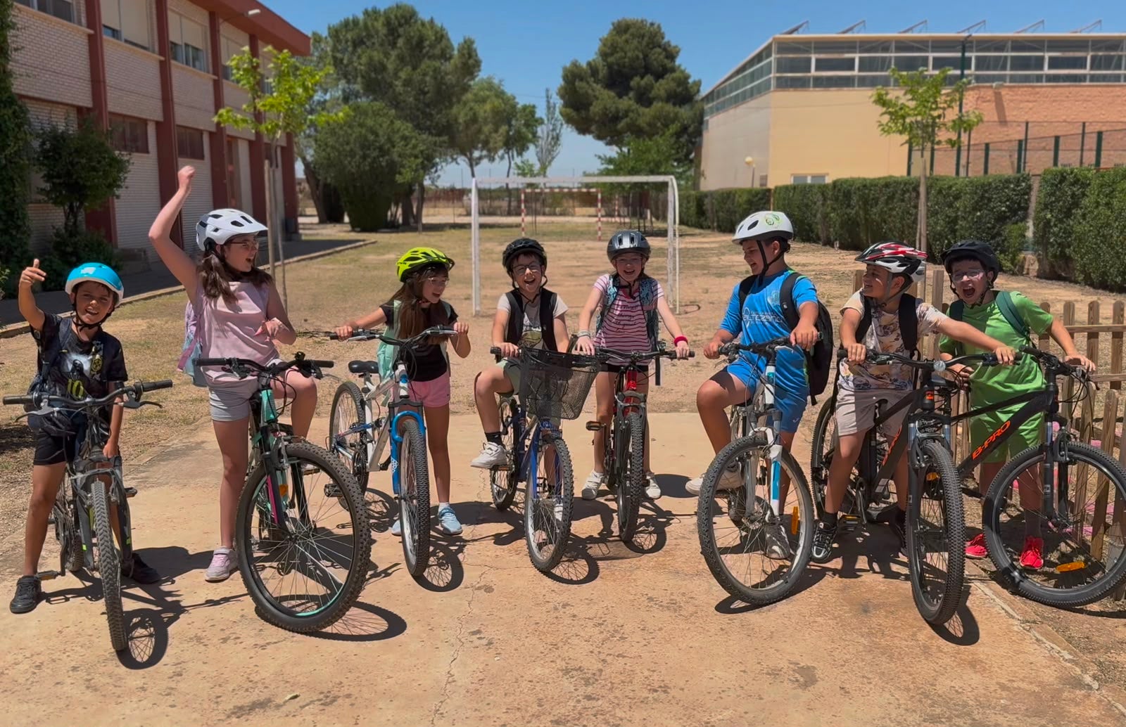 Los escolares de Santa Ana apuestan por la bicicleta Los escolares de Santa Ana apuestan por la bicicleta