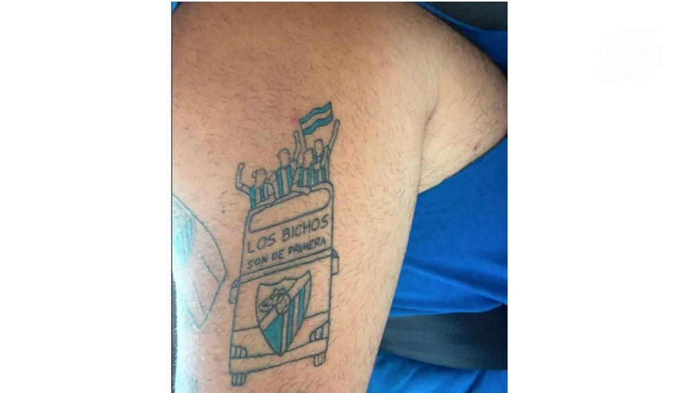 Detalle de uno de los tatuajes de Alfonso Landero/ Onda Cero Málaga Detalle de uno de los tatuajes de Alfonso Landero/ Onda Cero Málaga