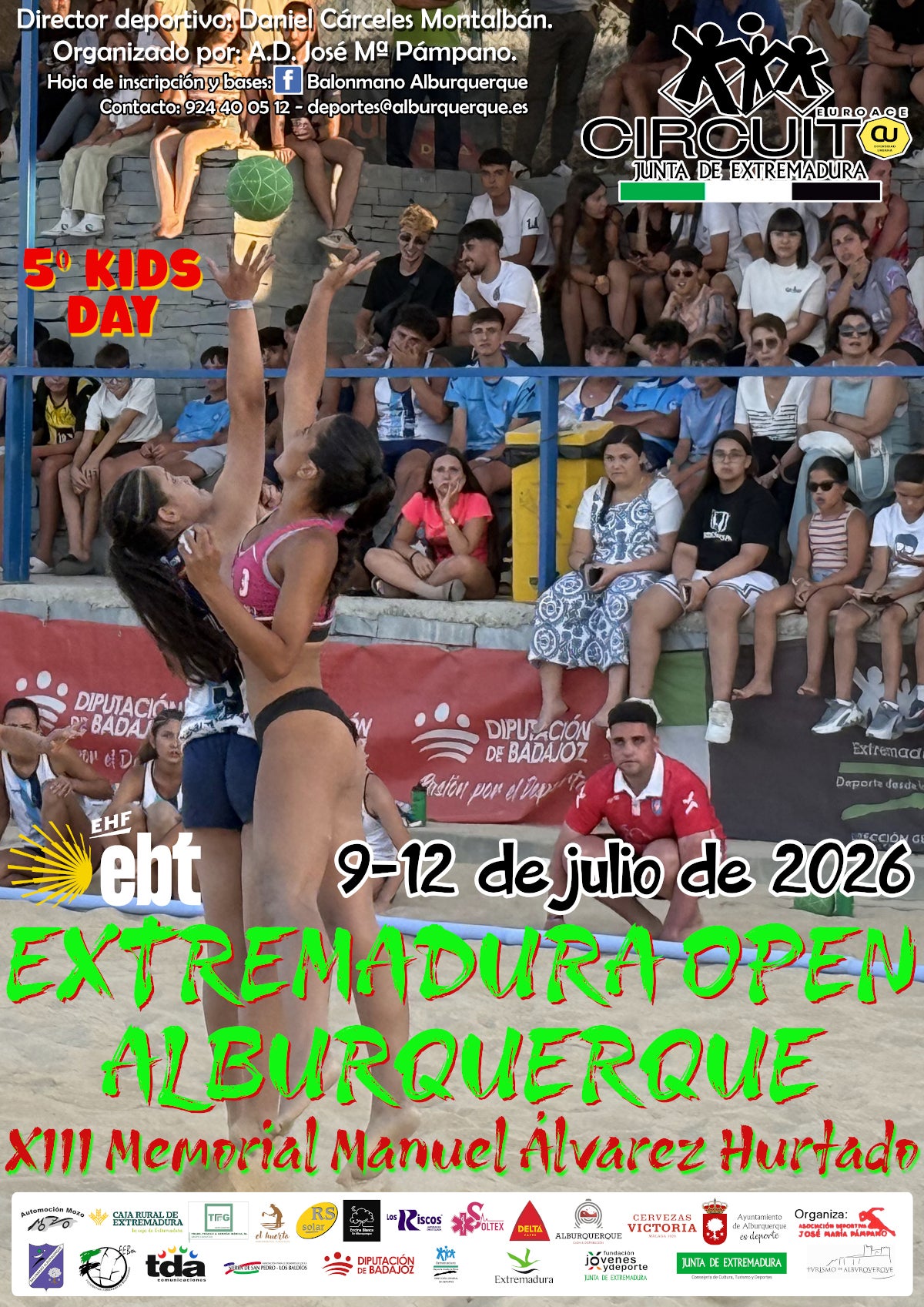 Un centenar de equipos y unos 2.000 jugadores disputarán el Extremadura Open de Alburquerque de Balonmano Playa Un centenar de equipos y unos 2.000 jugadores disputarán el Extremadura Open de Alburquerque de Balonmano Playa