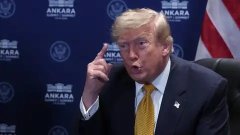 El presidente de Estados Unidos, Donald Trump, habla durante una reunión con el secretario general de la OTAN, Mark Rutte El presidente de Estados Unidos, Donald Trump, habla durante una reunión con el secretario general de la OTAN, Mark Rutte