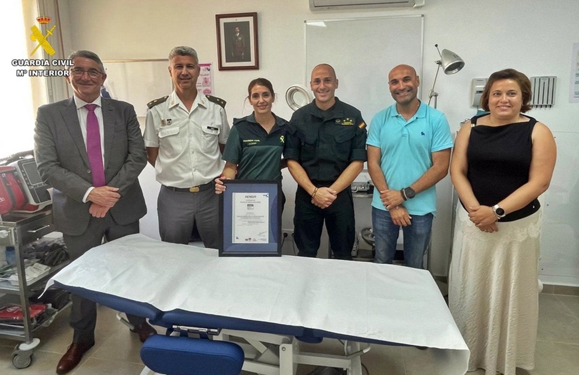La Guardia Civil de Badajoz certifica la excelencia de su Escalón Médico con el sello de calidad Aenor La Guardia Civil de Badajoz certifica la excelencia de su Escalón Médico con el sello de calidad Aenor