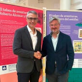 Rafael Martínez, director del Museo Escolar Puçol y Daniel Párraga, gerente de L’Aljub.