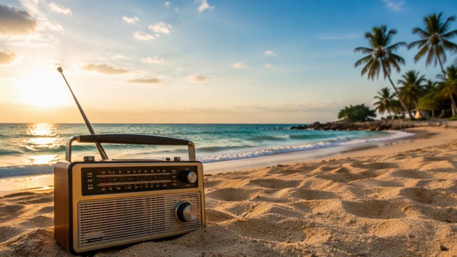 Radio en la playa