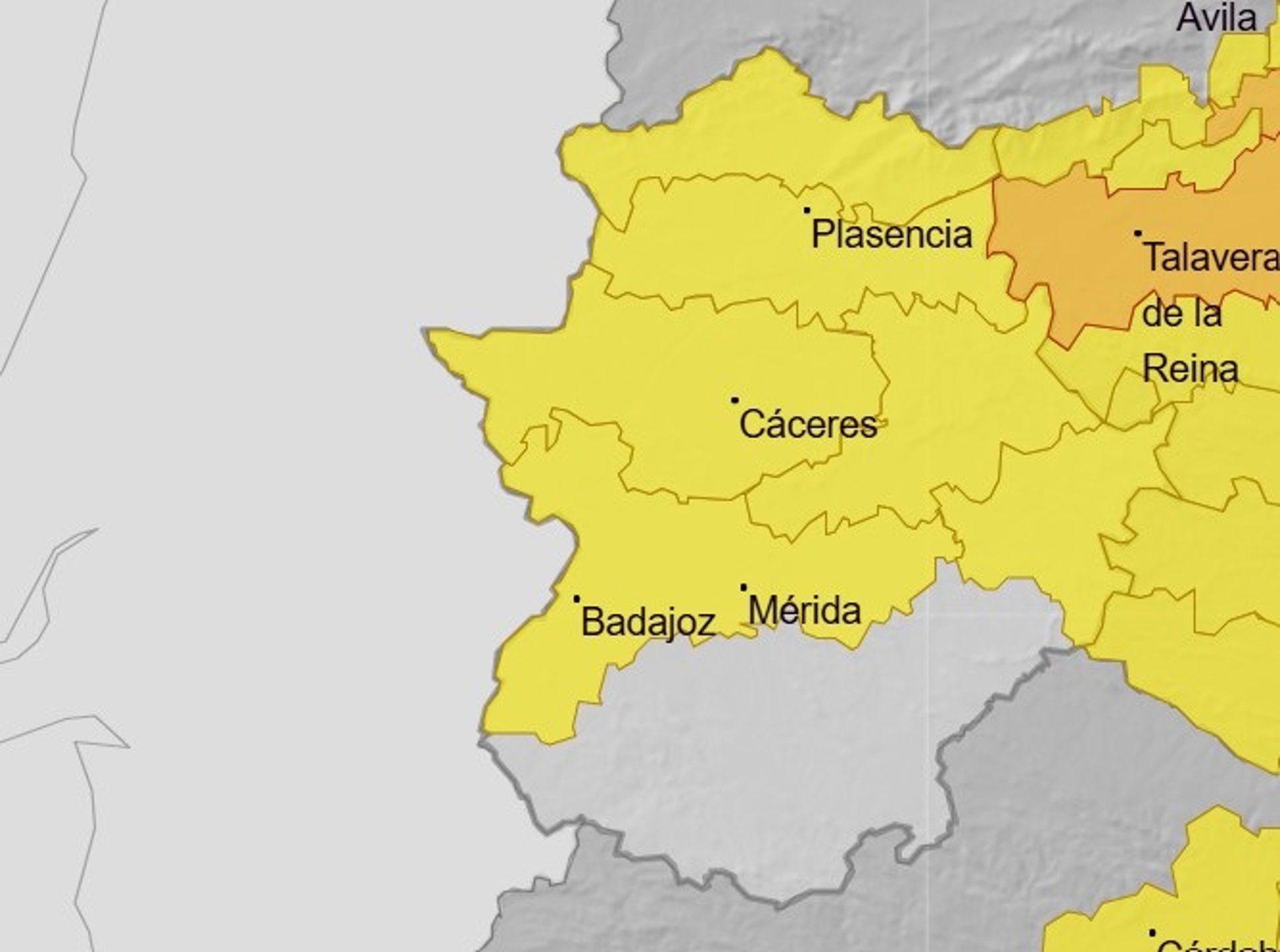 Remite este jueves la ola de calor en Extremadura, las alertas sólo serán amarillas, no habrá avisos en el Sur de la provincia de Badajoz Remite este jueves la ola de calor en Extremadura, las alertas sólo serán amarillas, no habrá avisos en el Sur de la provincia de Badajoz