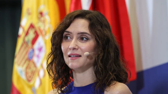 La presidenta de la Comunidad de Madrid, Isabel Díaz Ayuso, participa en una conferencia en Madrid La presidenta de la Comunidad de Madrid, Isabel Díaz Ayuso, participa en una conferencia en Madrid