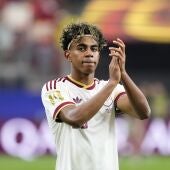 Imagen de Lamine Yamal durante el partido de España contra Portugal
