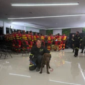 Paco Cobo con su perro Ron Paco Cobo con su perro Ron