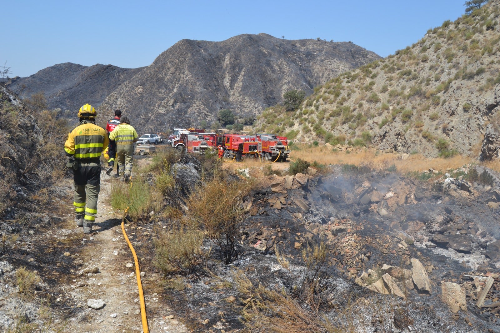 El incendio de Castillonroy ya ha calcinado 400 hectáreas El incendio de Castillonroy ya ha calcinado 400 hectáreas