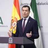 El presidente de la Junta de Andalucía, Juanma Moreno/ Europa press