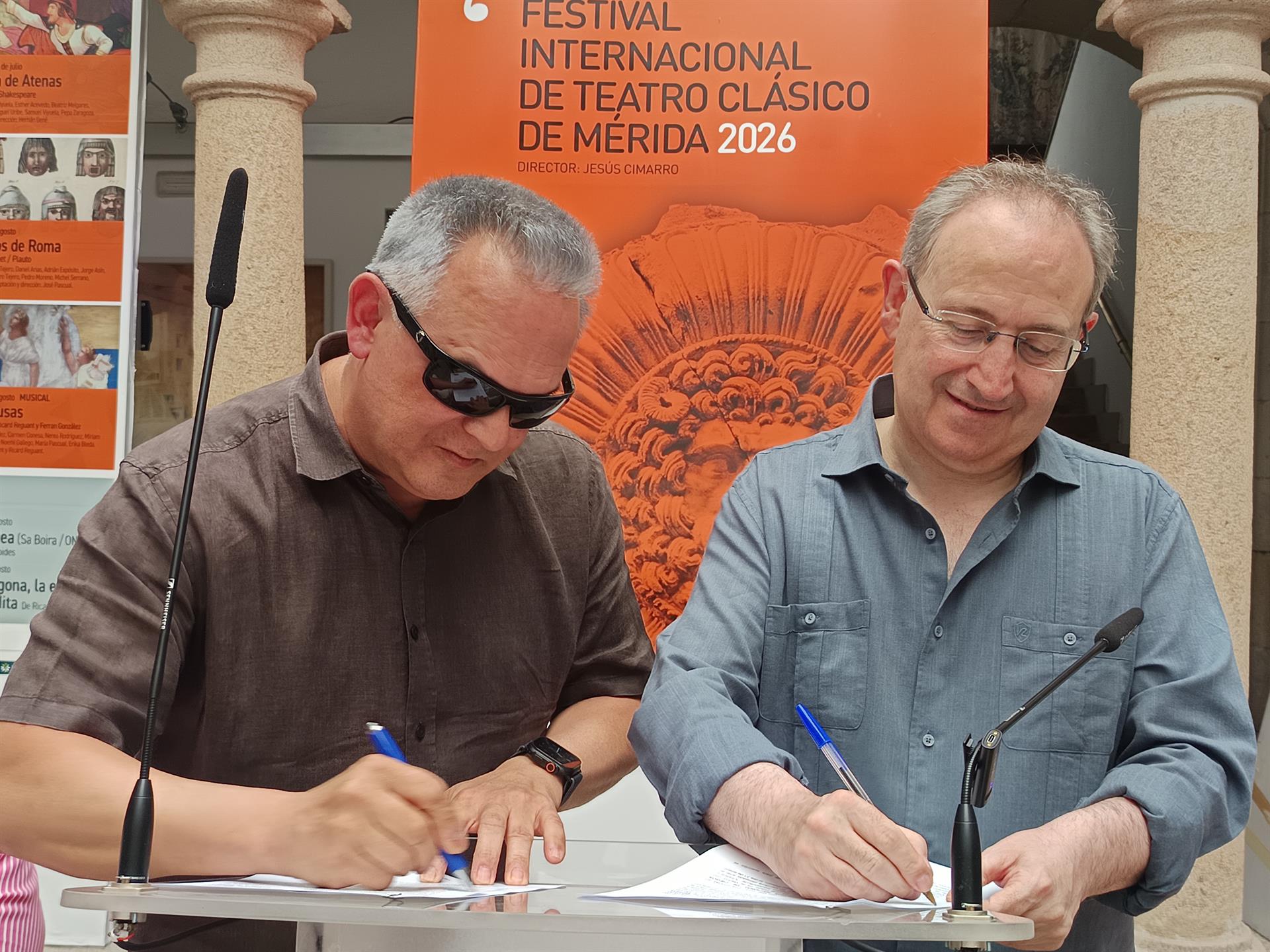 El Festival de Mérida y la ONCE renuevan su colaboración en favor de la inclusión con 'Medea' en el Teatro María Luisa El Festival de Mérida y la ONCE renuevan su colaboración en favor de la inclusión con 'Medea' en el Teatro María Luisa