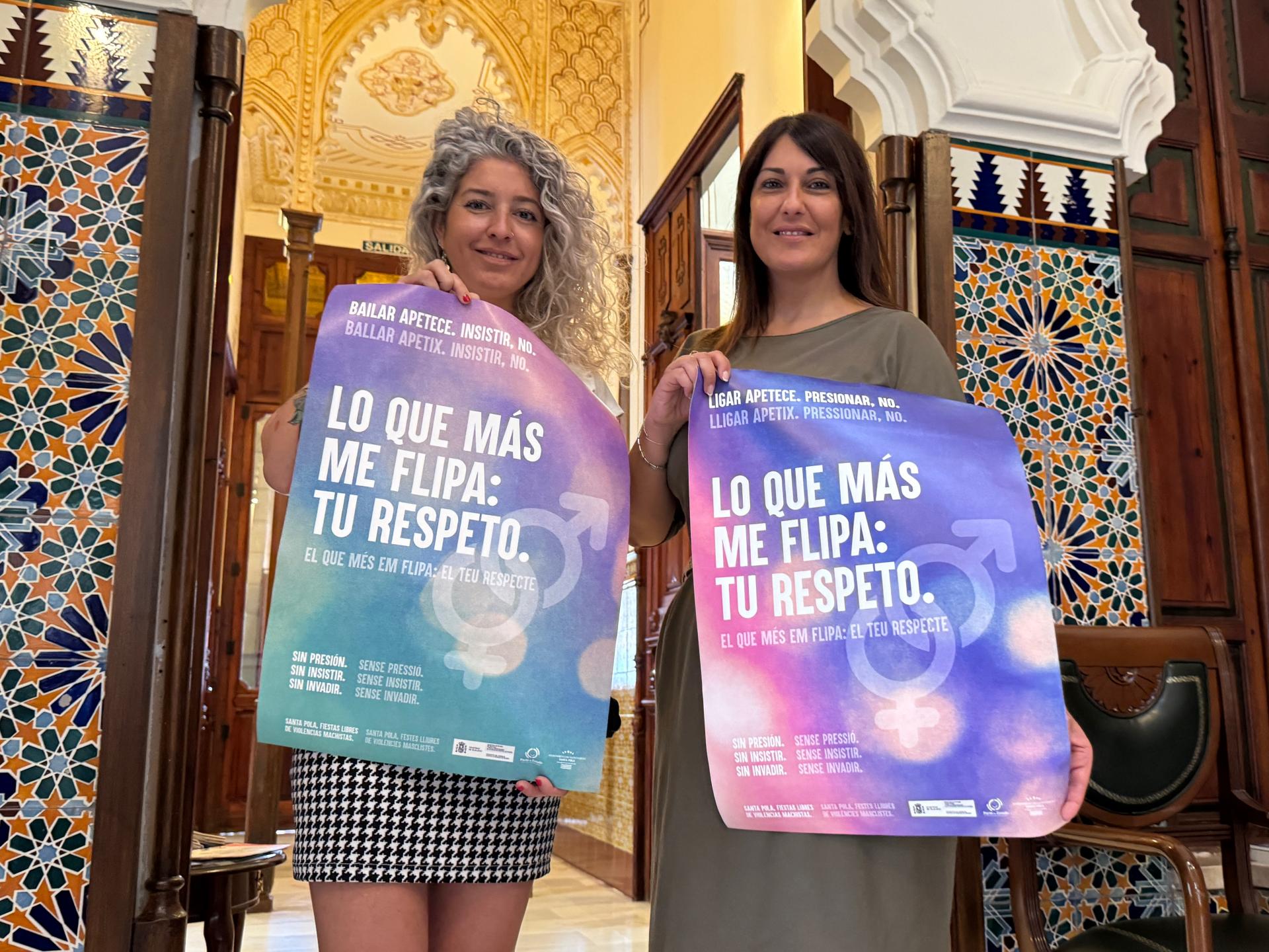 ‘Lo que más me flipa: tu respeto’, la campaña del Ayuntamiento de Santa Pola contra la violencia machista ‘Lo que más me flipa: tu respeto’, la campaña del Ayuntamiento de Santa Pola contra la violencia machista