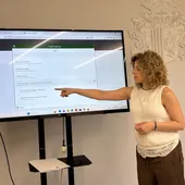 Rocío Ortuño durante la presentación Rocío Ortuño durante la presentación