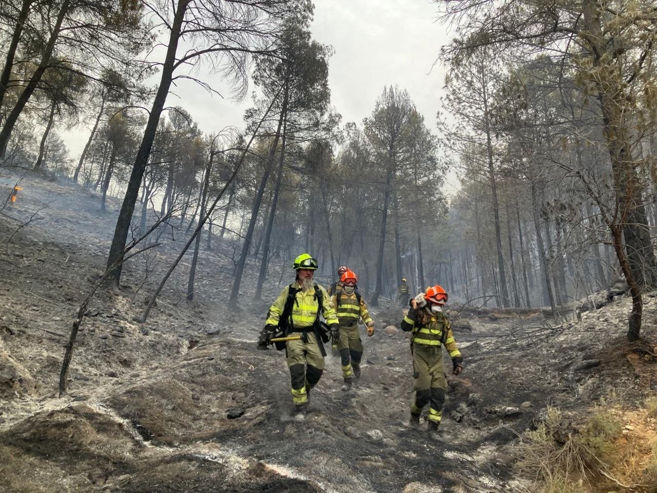 Estabilizado el incendio del Matarraña con 300 hectáreas afectadas Estabilizado el incendio del Matarraña con 300 hectáreas afectadas