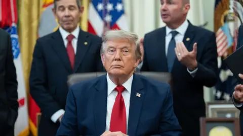 El presidente de Estados Unidos, Donald Trump, en el despacho oval de la Casa Blanca El presidente de Estados Unidos, Donald Trump, en el despacho oval de la Casa Blanca