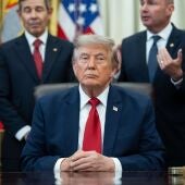 El presidente de Estados Unidos, Donald Trump, en el despacho oval de la Casa Blanca