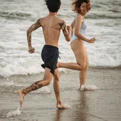 Imagen de dos personas en vacaciones Imagen de dos personas en vacaciones