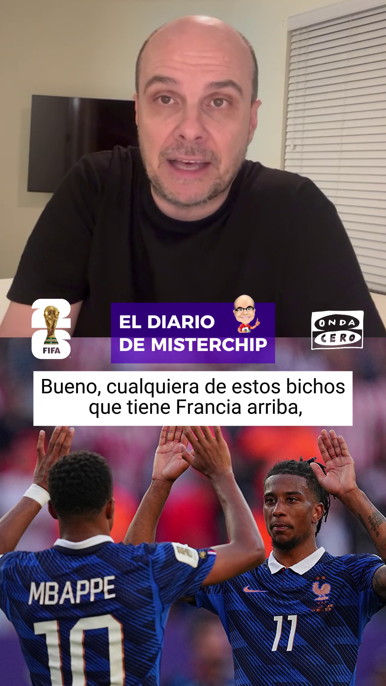 Misterchip, optimista ante el Francia- España: "El tipo de juego de la Selección Española se le puede atragantar a la francesa" Misterchip, optimista ante el Francia- España: "El tipo de juego de la Selección Española se le puede atragantar a la francesa"
