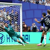 Momento del gol de Gordon ante Argentina Momento del gol de Gordon ante Argentina