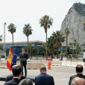 Acto de demolición de la verja de Gibraltar
