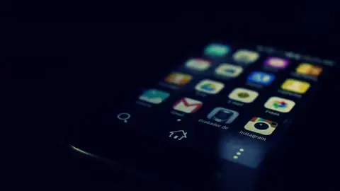 Imagen de archivo de un teléfono móvil Imagen de archivo de un teléfono móvil