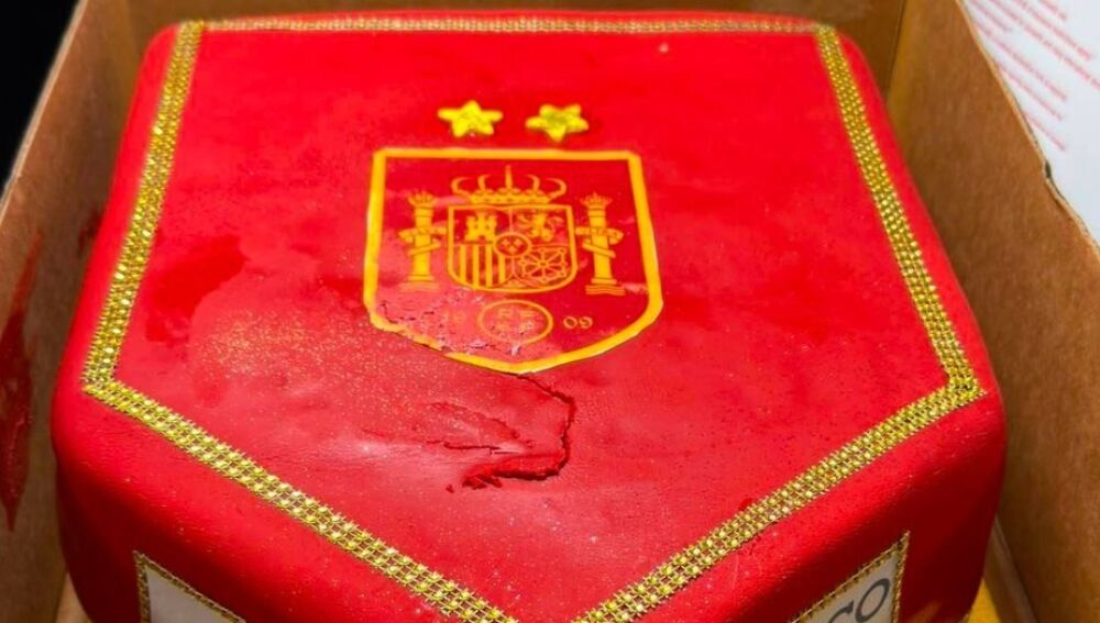 La tarta que Iberia le ha regalado a la selección española