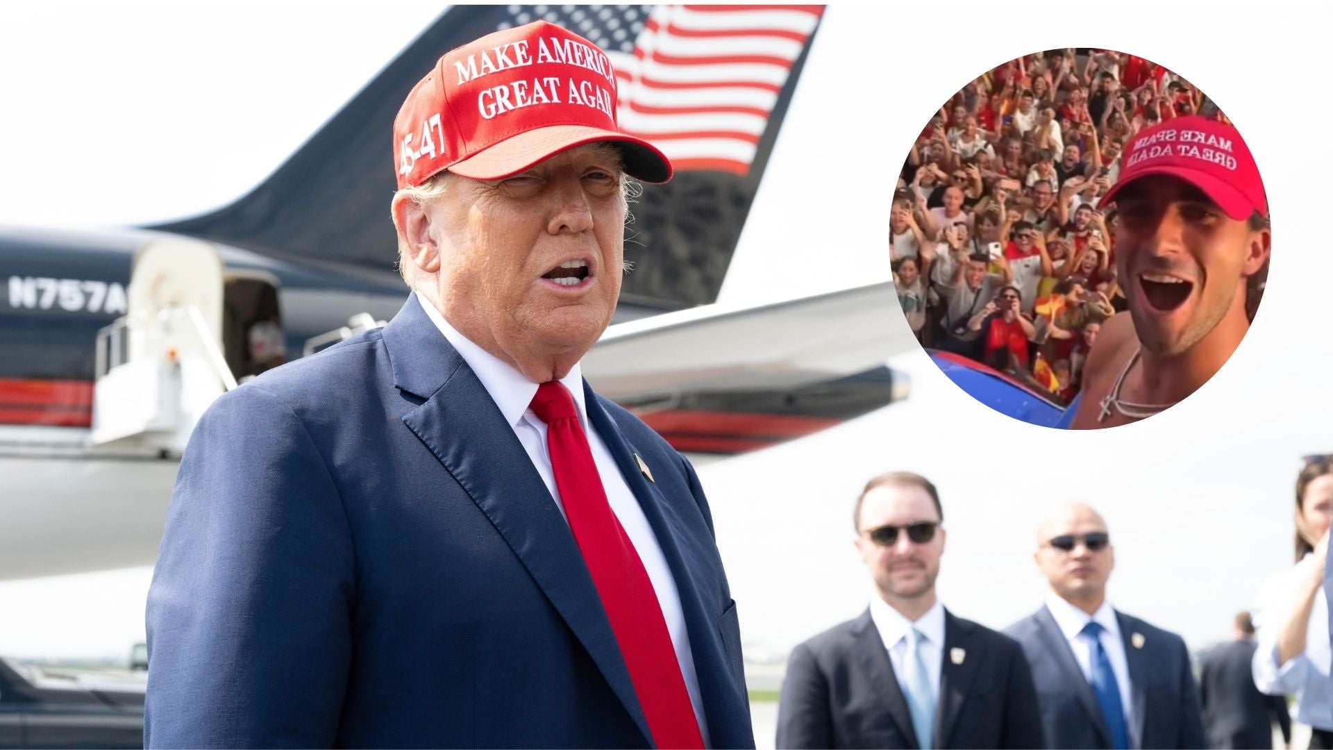 La Casa Blanca responde al vídeo de Ferrán con la gorra inspirada en Trump: "Todos quieren sumarse al movimiento" La Casa Blanca responde al vídeo de Ferrán con la gorra inspirada en Trump: "Todos quieren sumarse al movimiento"