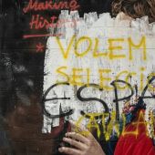El mural dedicado a Ferrán Torres vandalizado en Barcelona