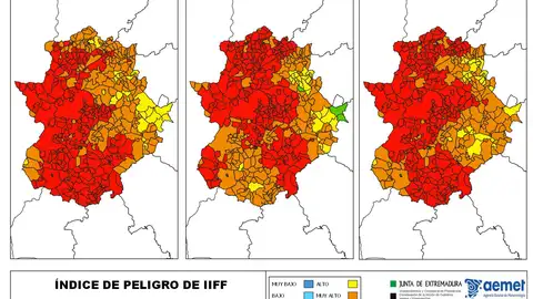 Más de 200 municipios presentarán este lunes riesgo extremo por incendios forestales Más de 200 municipios presentarán este lunes riesgo extremo por incendios forestales