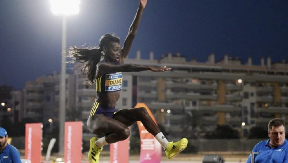 Fátima Diame en el Campeonato de España Fátima Diame en el Campeonato de España