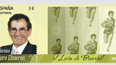 Correos emite un sello dedicado al atleta Mariano Haro .