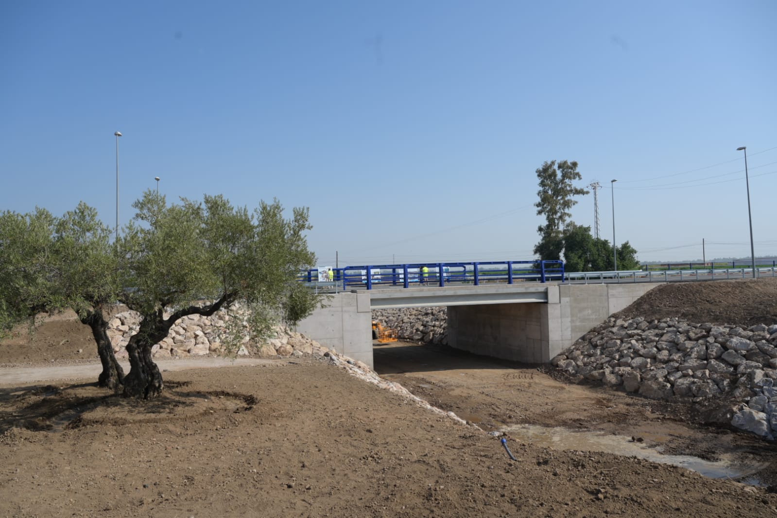El nuevo puente sobre la N-V en Talavera la Real entra en servicio El nuevo puente sobre la N-V en Talavera la Real entra en servicio