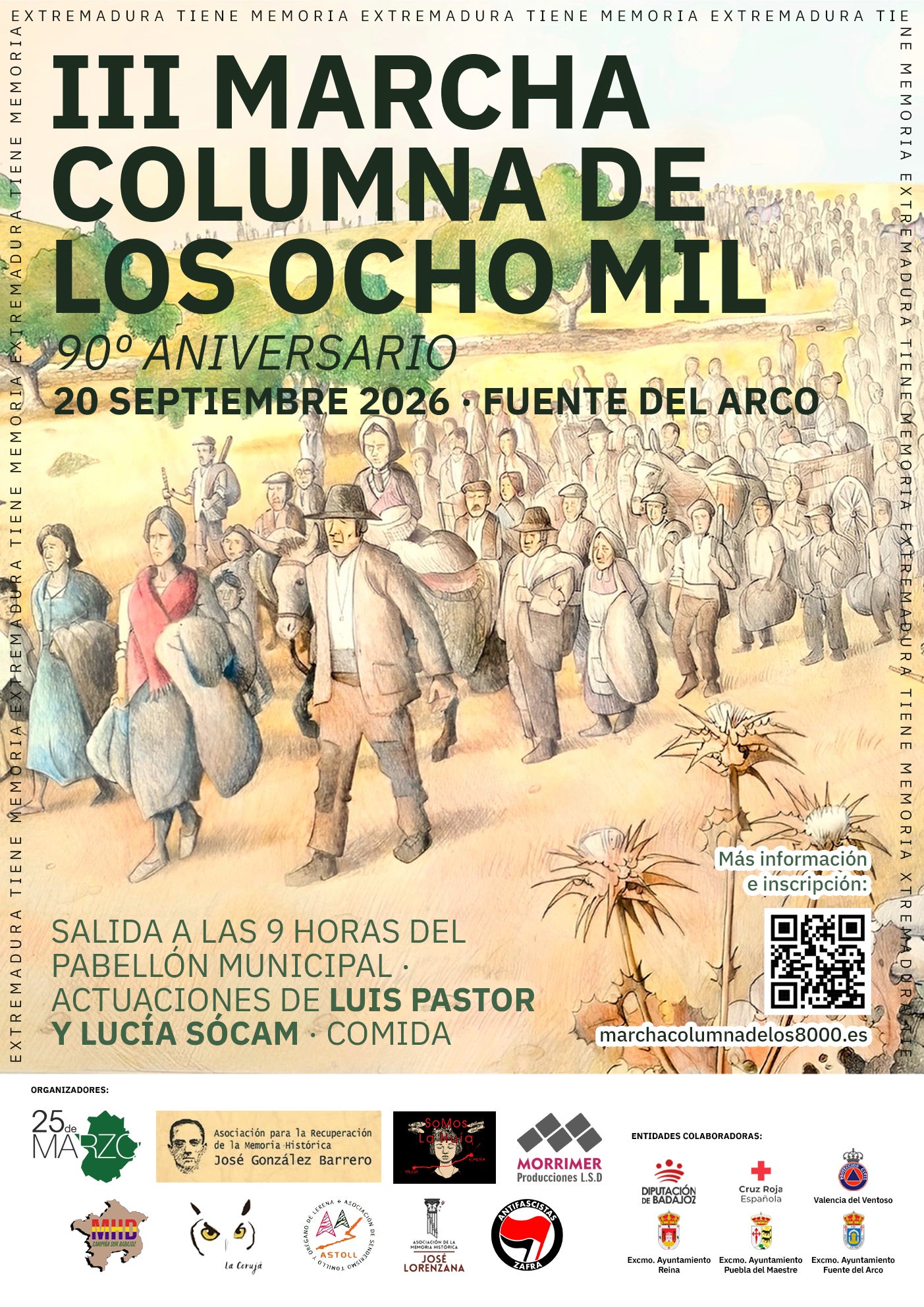 La III Marcha de la columna de los 8.000 tendrá lugar el 20 de septiembre conmemorándose el 90 aniversario de este hecho histórico La III Marcha de la columna de los 8.000 tendrá lugar el 20 de septiembre conmemorándose el 90 aniversario de este hecho histórico