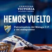 “Hemos vuelto”, la campaña entre Cerveza Victoria y el Málaga Club de Fútbol que recuerda su unión en los años 60