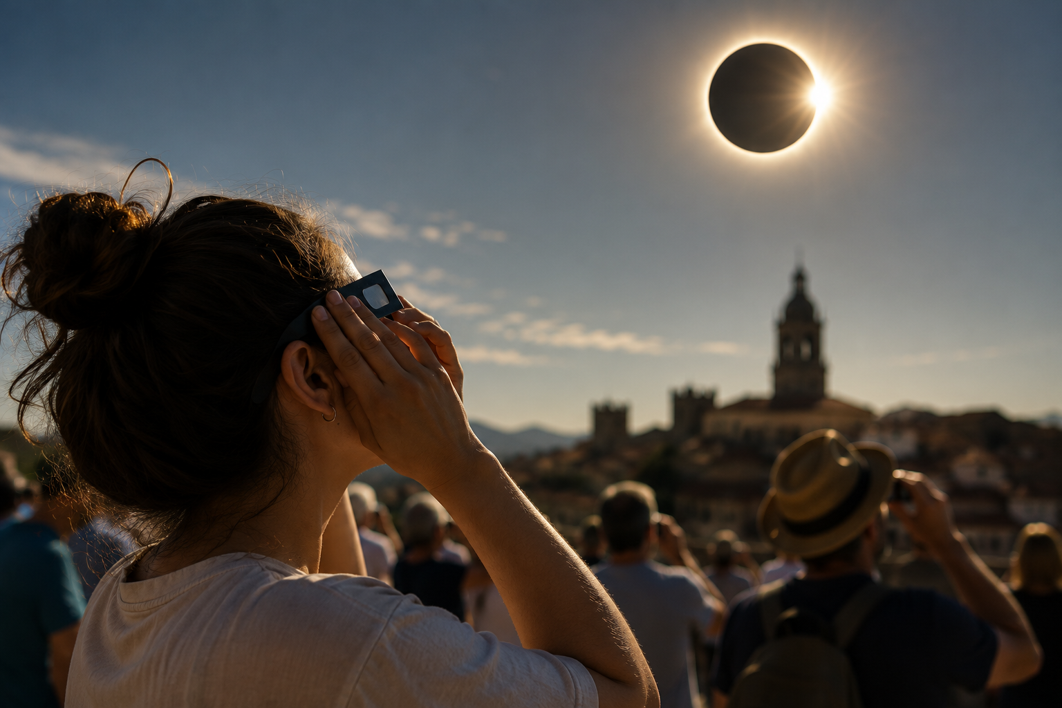Henar Heras, oftalmóloga: "Algo tan hermoso, tan único como un eclipse, no se puede llevar por delante nuestra vista" Henar Heras, oftalmóloga: "Algo tan hermoso, tan único como un eclipse, no se puede llevar por delante nuestra vista"