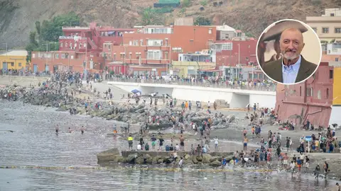 Flujo migratorio en Ceuta en la mañana de este viernes 31 de julio de 2026. Flujo migratorio en Ceuta en la mañana de este viernes 31 de julio de 2026.