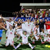 Equipo de Marruecos celebrando la victoria del COTIF Equipo de Marruecos celebrando la victoria del COTIF