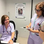 Profesionales en la Consulta Post-UCI del Hospital de la Ribera Profesionales en la Consulta Post-UCI del Hospital de la Ribera