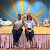 Angie Suleyda Norales y Beatriz Sigüenza en la Fundación Balia Angie Suleyda Norales y Beatriz Sigüenza en la Fundación Balia