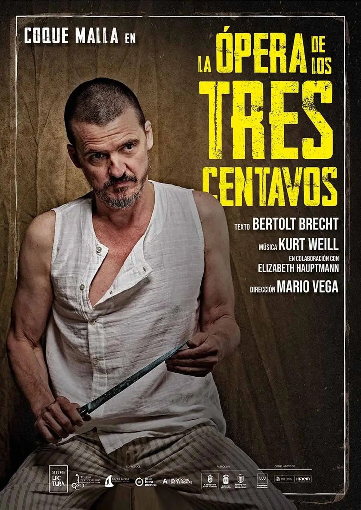 Coque Malla presenta el 12 de septiembre en Montijo 'La ópera de los tres centavos', una sátira de Brecht al capitalismo Coque Malla presenta el 12 de septiembre en Montijo 'La ópera de los tres centavos', una sátira de Brecht al capitalismo