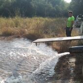 Los cazadores de la Plana Baixa reponen agua y alimento para la fauna tras el incendio de la Vall d'Uixó