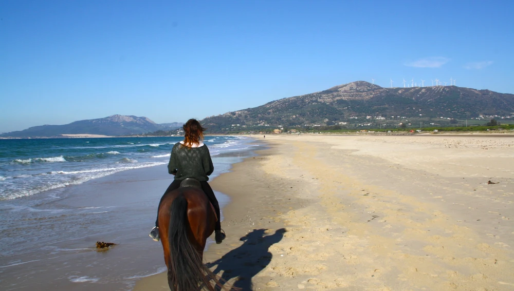Paseo a caballo en Tarifa. Paseo a caballo en Tarifa.