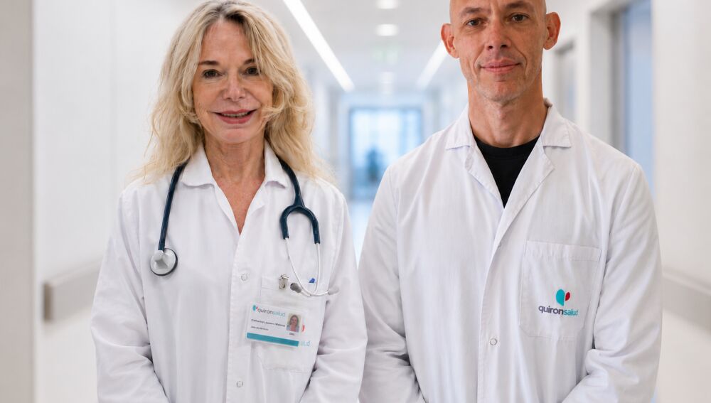 Los doctores Catheline Lauwers y Vicente Massucco