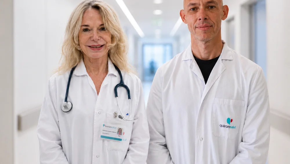 Los doctores Catheline Lauwers y Vicente Massucco Los doctores Catheline Lauwers y Vicente Massucco