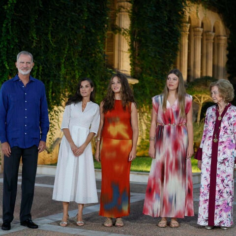 La tradicional recepción de la Familia Real en Marivent.